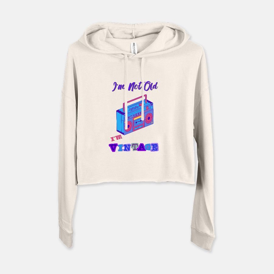 I'm Vintage- Women's Cropped Hoodie