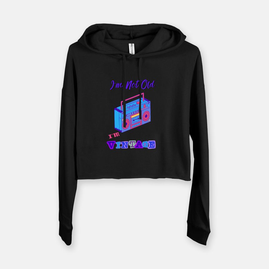 I'm Vintage- Women's Cropped Hoodie