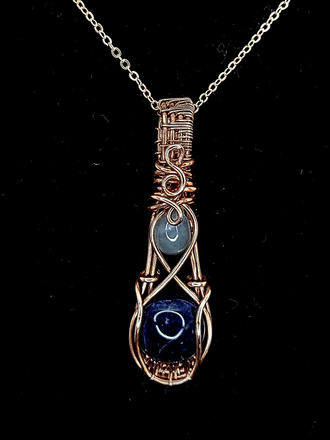 Lapis Lazuli & Moonstone pendant