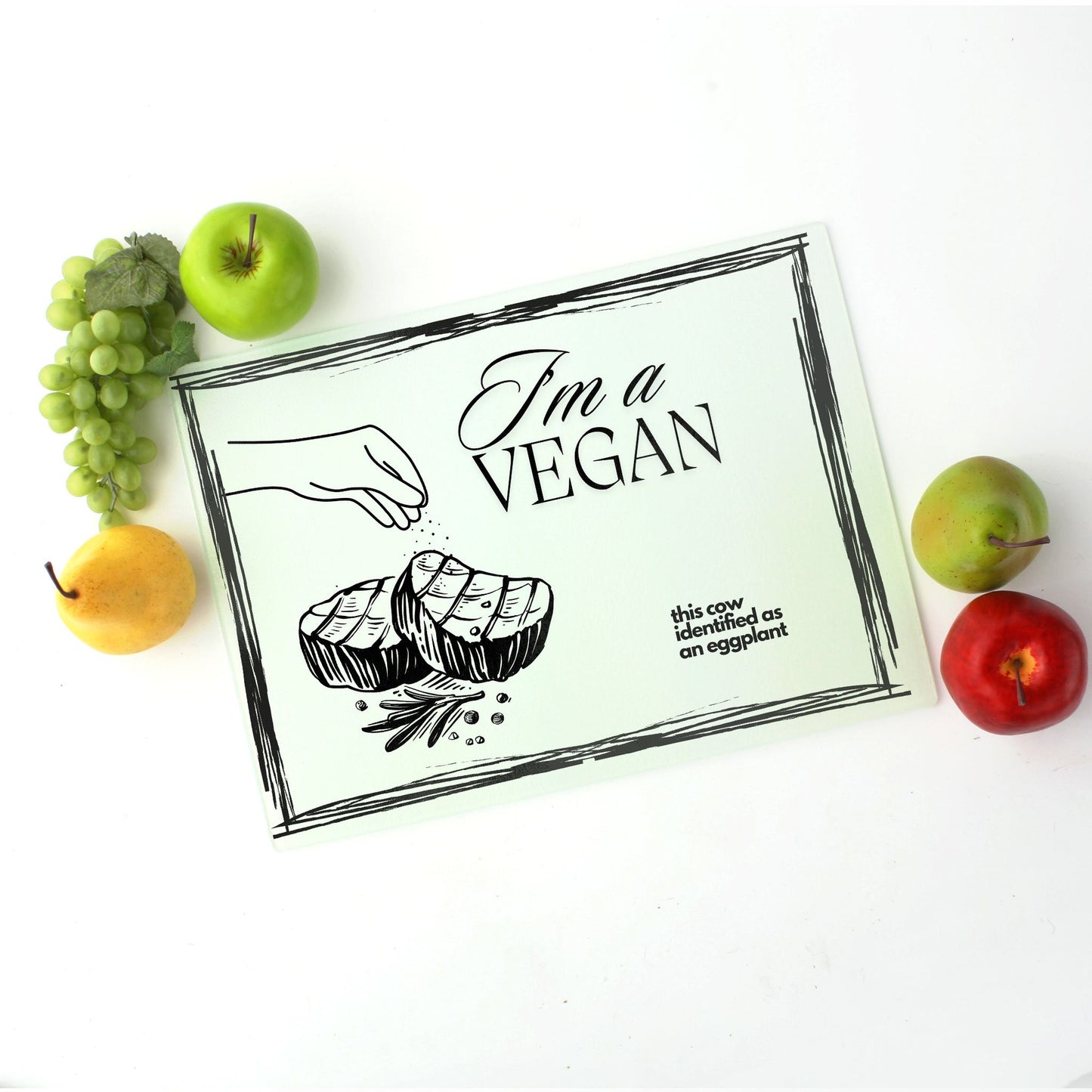 Vegan Cow Cutting Board (15.75" x 11.5")