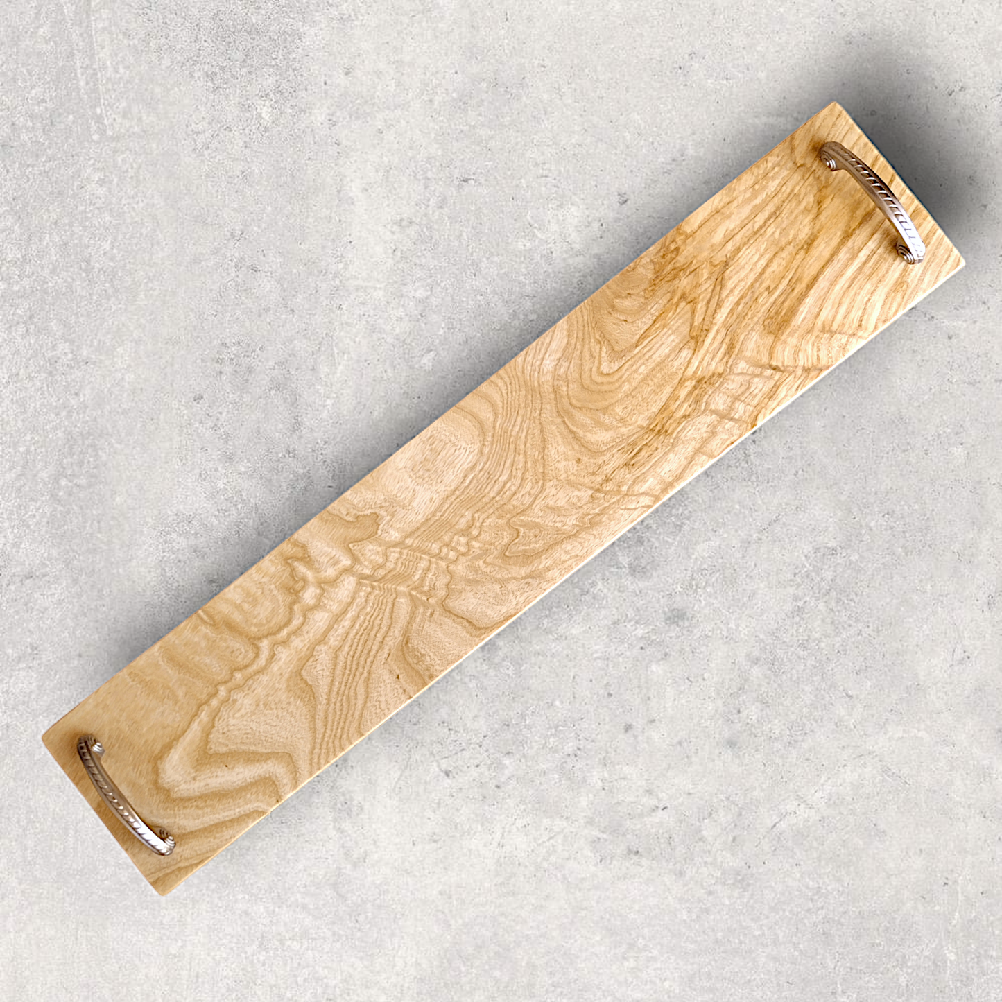 Artisan-Crafted Curly Ash Charcuterie Board