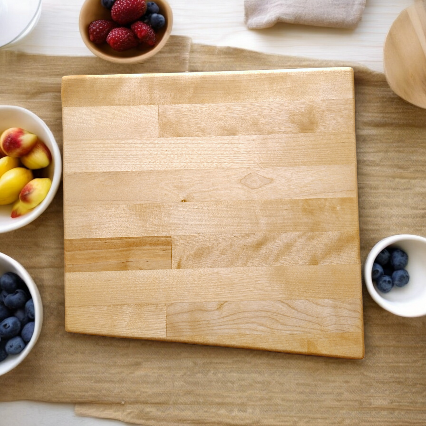 Artisan-Crafted Asymmetrical Maple Chopping Block