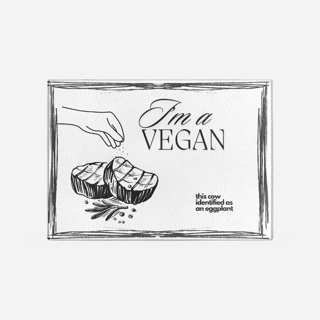 Vegan Cow Cutting Board (15.75" x 11.5")