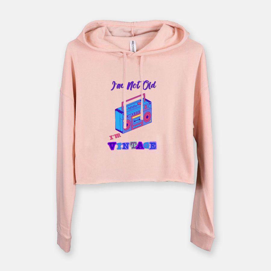 I'm Vintage- Women's Cropped Hoodie