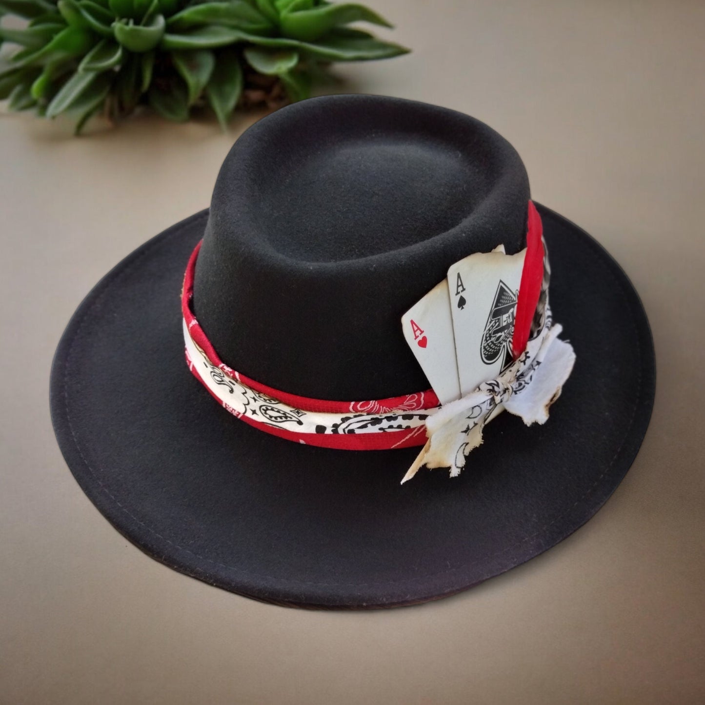 Ace's. Rescued, Repurposed and Redesigned Wool fedora