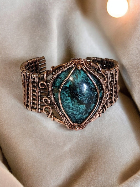 Copper & Turquoise cuff