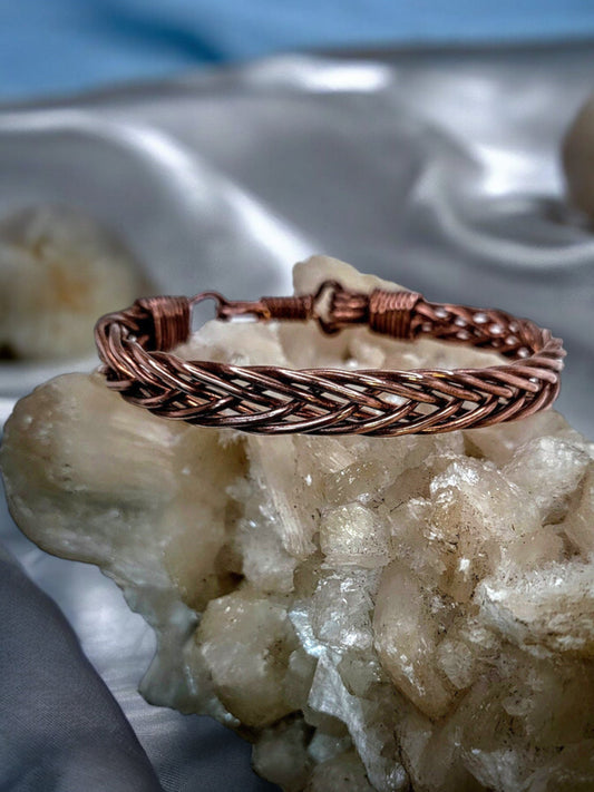 Copper fishtail cuff