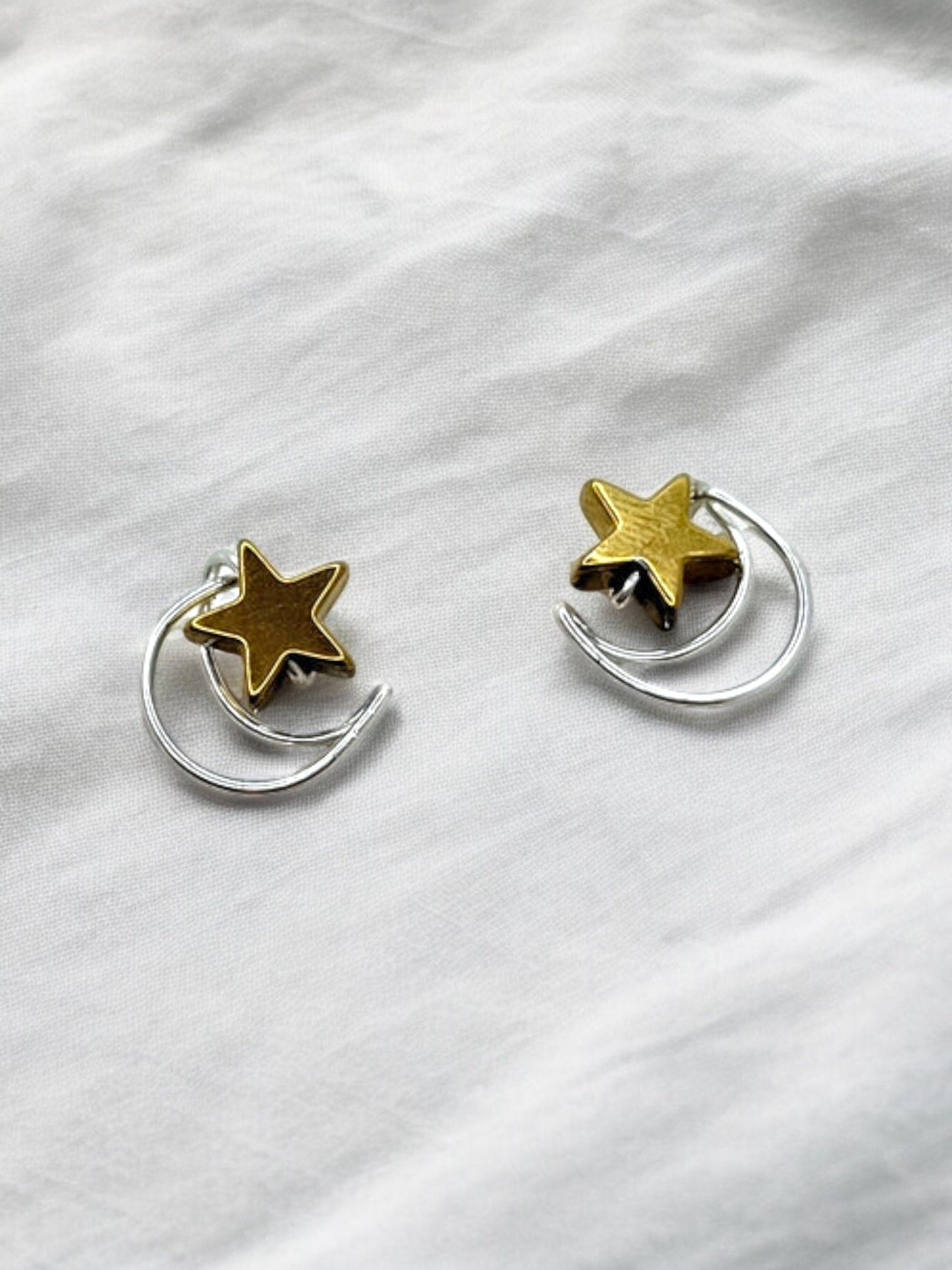 Moon & Star stud earrings